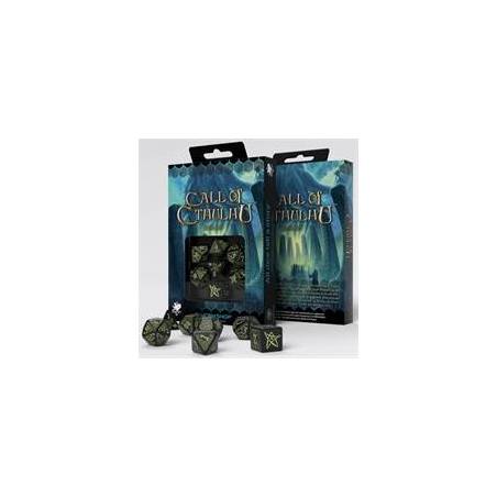 SET DE DES CALL OF CTHULHU ABYSSAL ET BLANC