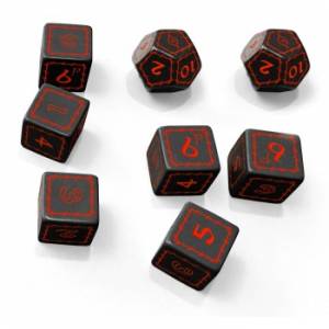 SET DE DES NOIR L'ANNEAU UNIQUESET DE DES Set de dés noir pour le j...