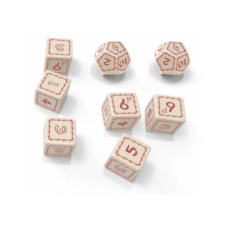 SET DE DES BLANC L'ANNEAU UNIQUESET DE DES Set de dés blanc pour le...