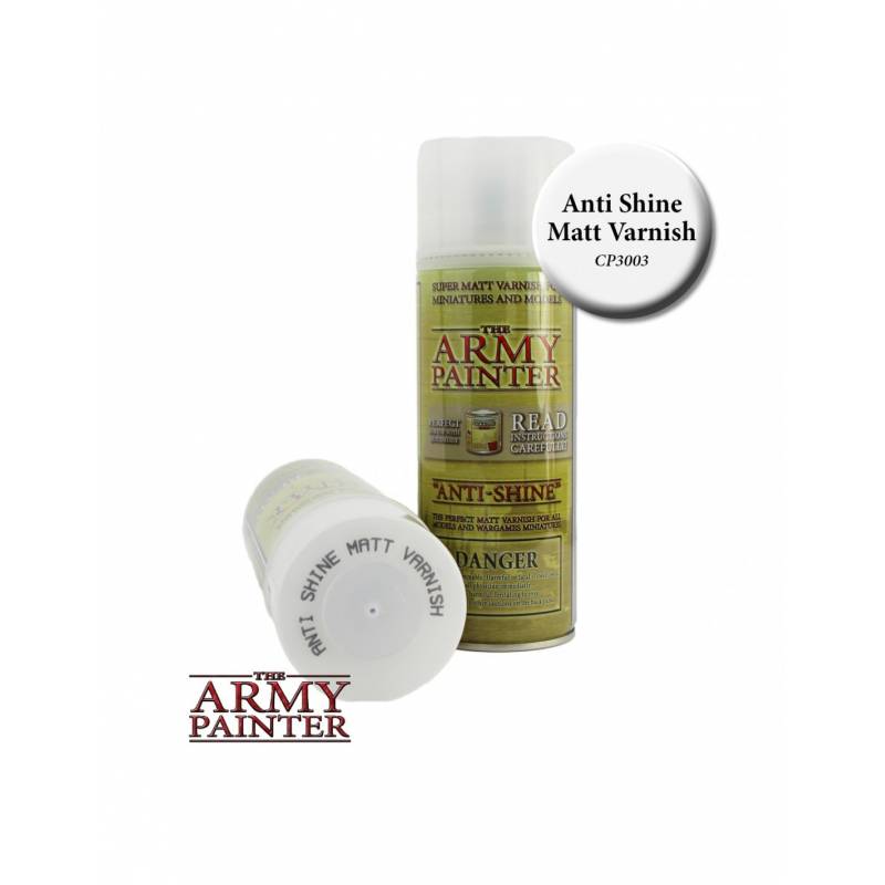 ARMY PAINTER SPRAY ANTI SHINE FIGURINE Bombe de peinture Army Paint... ARMY PAINTER SPRAY ANTI SHINE FIGURINE Bombe de peinture Army Paint...