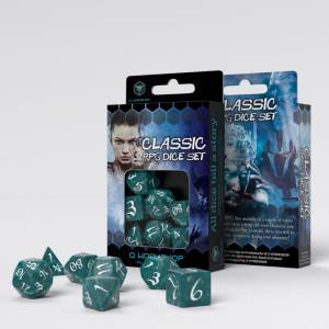 CLASSIC RPG DICE SET ORAGEUX/BLANCDES & BOURSES Set de des classic ...