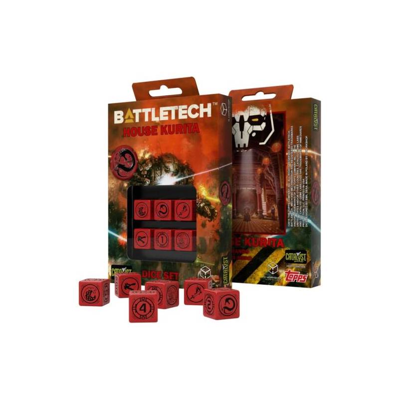 DICE SET BATTLETECH HOUSE KURITA DICE SET BATTLETECH HOUSE KURITA