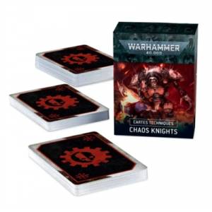 WARHAMMER 40K CARTES TECHNIQUES CHAOS KNIGHTSWARHAMMER 40K Les cart...