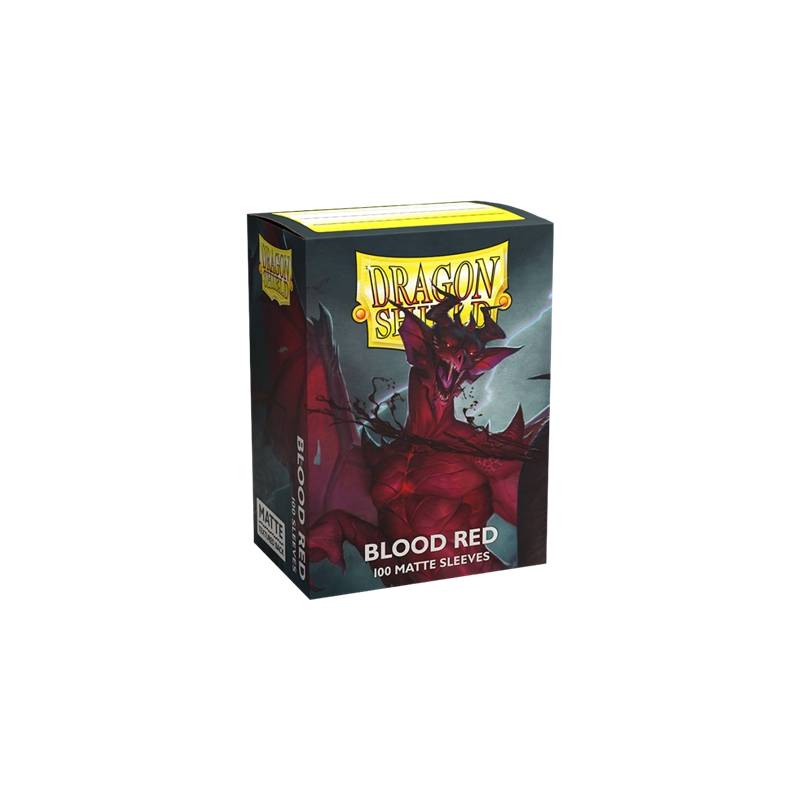 DRAGON SHIELD MATTE BLOOD RED (100)PROTEGES CARTES 100 protèges car... DRAGON SHIELD MATTE BLOOD RED (100)PROTEGES CARTES 100 protèges car...