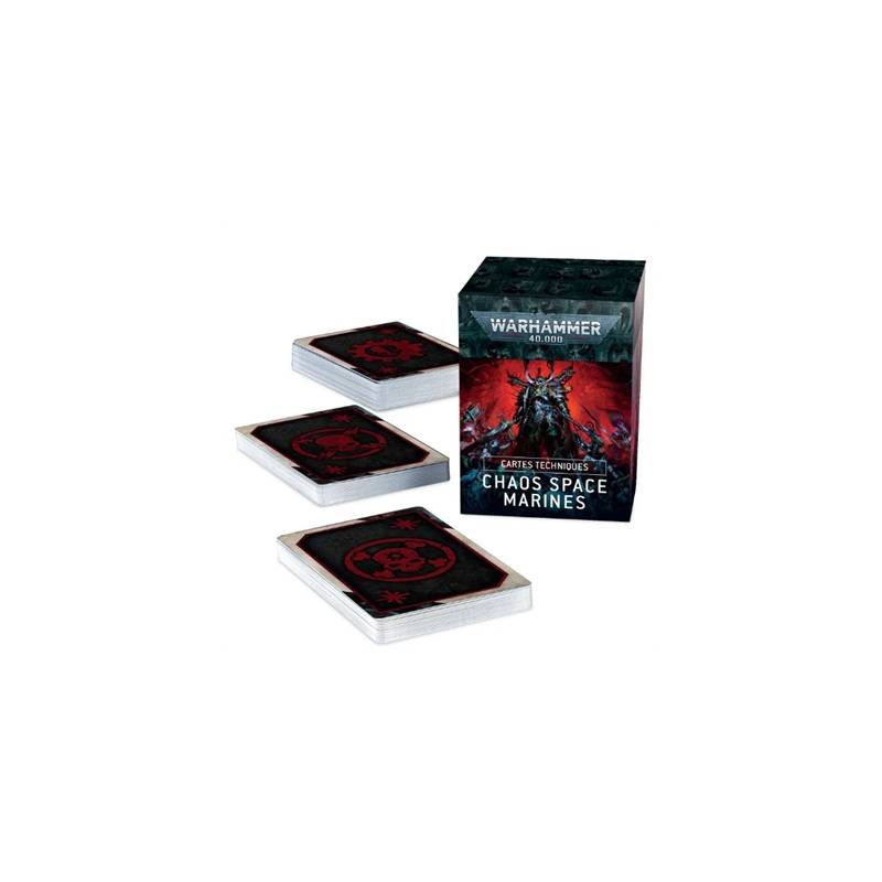 WARHAMMER 40K CARTES TECHNIQUES CHAOS SPACE MARINES WARHAMMER 40K CARTES TECHNIQUES CHAOS SPACE MARINES