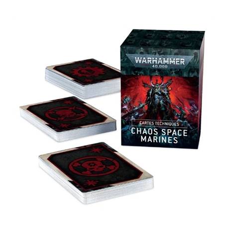 WARHAMMER 40K CARTES TECHNIQUES CHAOS SPACE MARINES