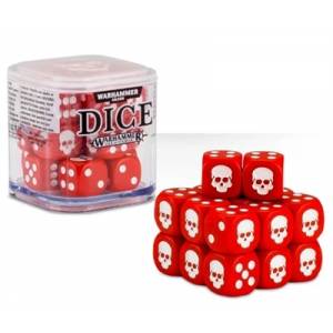 DICE CUBE WARHAMMER - ROUGE