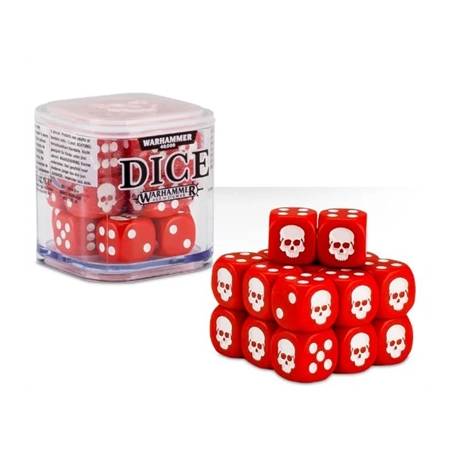 DICE CUBE WARHAMMER - ROUGE