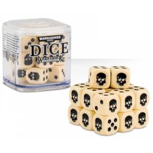 DICE CUBE WARHAMMER - BLANC