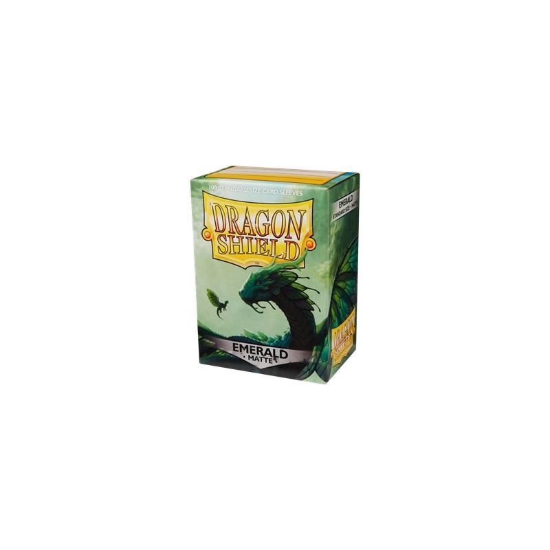 DRAGON SHIELD MATTE EMERALDPROTEGES CARTES 100 protèges cartes au p...