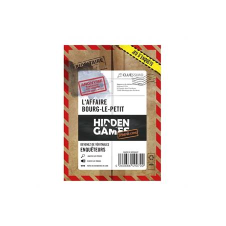JEUX D'ENIGME HIDDEN GAMES - L'AFFAIRE BOURG-LE-PETIT