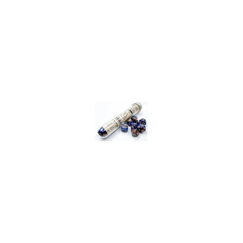 LAB DICE SET - AZURITE ET OR LAB DICE SET - AZURITE ET OR