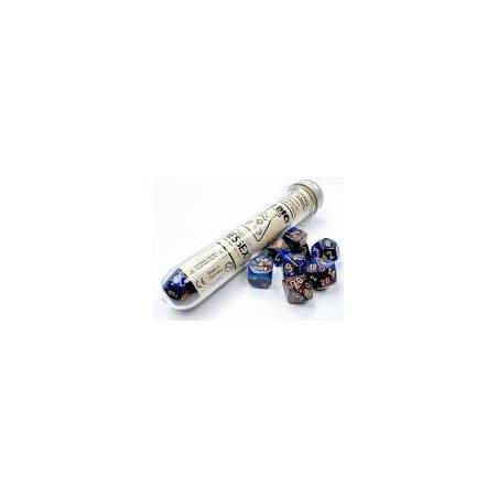 LAB DICE SET - AZURITE ET OR