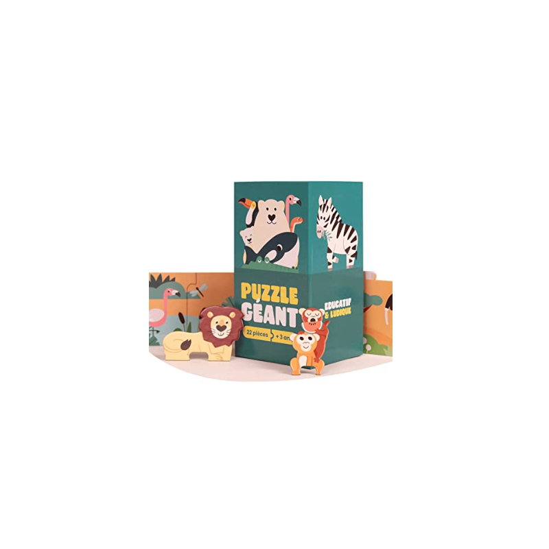 PUZZLE GEANT ANNIMAUX DU MONDEPUZZLE Un grand puzzle (118 cm de lon... PUZZLE GEANT ANNIMAUX DU MONDEPUZZLE Un grand puzzle (118 cm de lon...