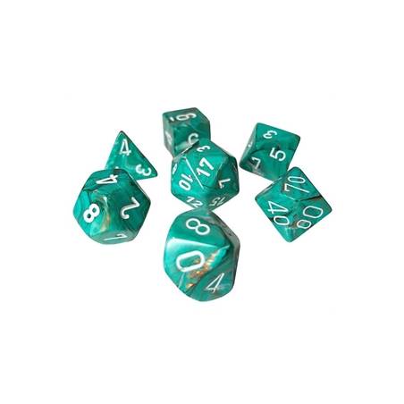MINI SET 7D MARBLE SET DE DES Set de 7 mini dés Marble.