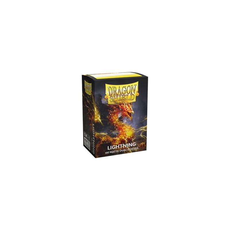DRAGON SHIELD DUAL MATTE LIGHTNINGPROTEGES CARTES Boite de 100 slee... DRAGON SHIELD DUAL MATTE LIGHTNINGPROTEGES CARTES Boite de 100 slee...