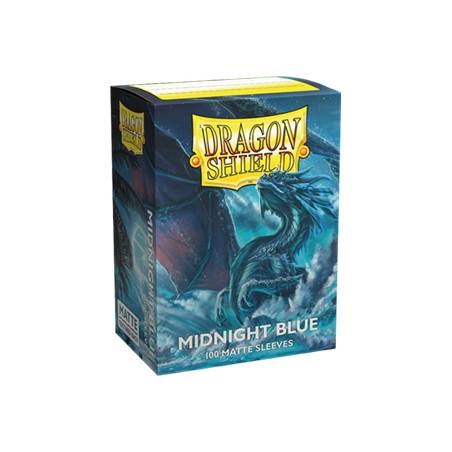 DRAGON SHIELD MATTE MIDNIGHT BLUE (100)PROTEGES CARTES pack de 100 ...