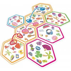 DOBBLE CONNECTJEUX D'AMBIANCE Trouvez la paire et alignez les hexag...