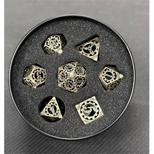 SET DE DES METAL DANS BOX ENGRENAGE FER CREUXACCESSOIRES SET DE DES...