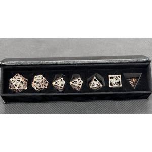 ACCESSOIRES SET DE DES METAL AVEC ECRIN DRAGON BRONZE CREUX
