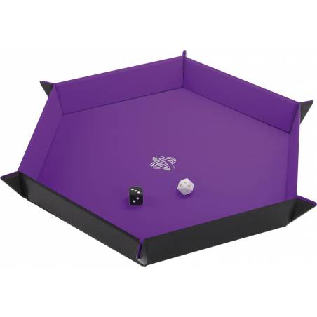 PISTE DE DES HEXAGONAL NOIR/VIOLET