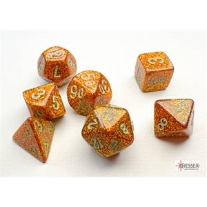 MINI SET DE 7 DES GLITTER OR/ARGENTSET DE DES SET DE 7 DES POUR JEU...
