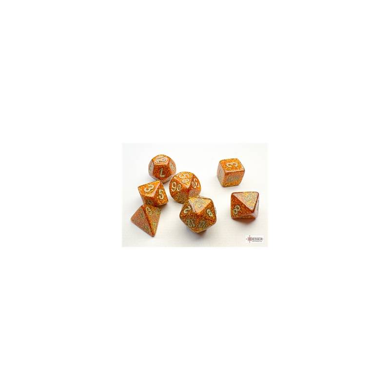 MINI SET DE 7 DES GLITTER OR/ARGENTSET DE DES SET DE 7 DES POUR JEU...