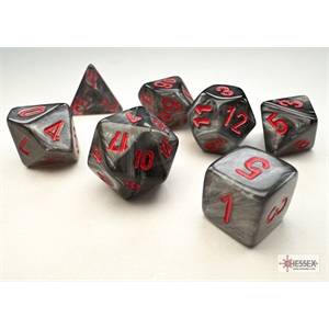 ACCESSOIRES MINI SET DE 7 DES VELVET NOIR/ROUGE