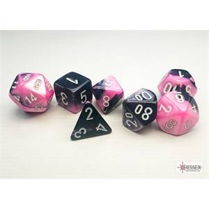 MINI SET DE 7 DES GEMINI NOIR-ROSE/BLANCACCESSOIRES SET DE 7 DES PO...