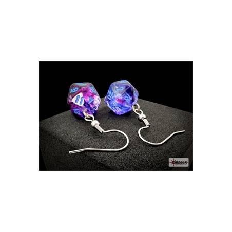 BOUCLES D'OREILLES CROCHET D20 NEBULEUSE NOCTURNE/BLEUACCESSOIRES B...