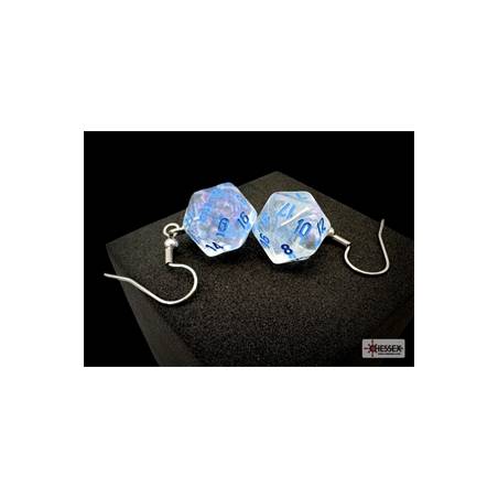 BOUCLES D'OREILLES CROCHET D20 ICEBERG/BLEU CLAIRBIJOUX Boucles d'o...