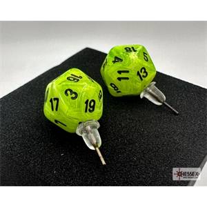 BOUCLES D'OREILLES D20 VORTEX VERT/NOIRACCESSOIRES Boucles d'oreill...