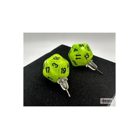 BOUCLES D'OREILLES D20 VORTEX VERT/NOIRACCESSOIRES Boucles d'oreill...