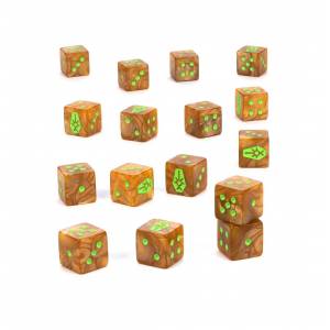 WARHAMMER 40K : SET DE DES NECRONSDES & BOURSES 16 DES A 6 FACES PO...