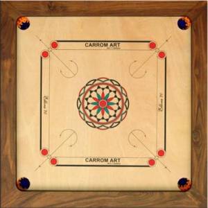 CARROM : ELLORA 70X70 CMJEUX DE SOCIETE PLATEAU DE CARROM 70CM PAR ...