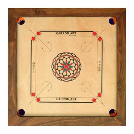 CARROM : ELLORA 70X70 CMJEUX DE SOCIETE PLATEAU DE CARROM 70CM PAR ...