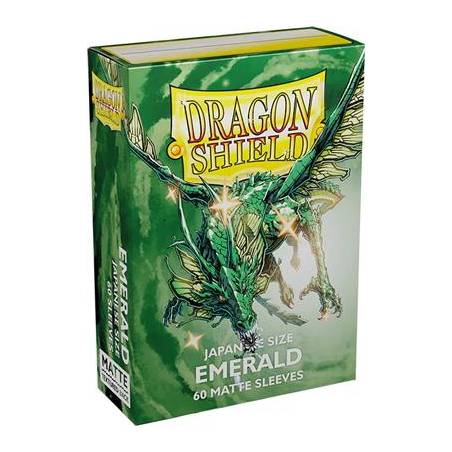 DRAGON SHIELD MATTE JAPANESE : EMERALDACCESSOIRES 60 SLEEVES TAILLE...