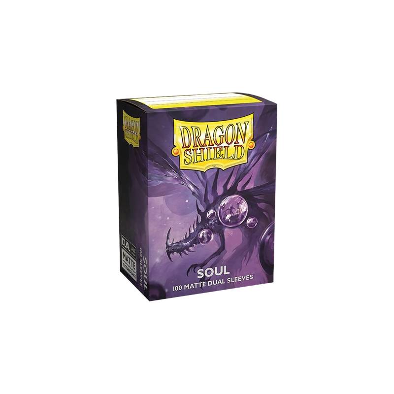DRAGON SHIELD DUAL MATTE : SOULACCESSOIRES 100 SLEEVES TAILLE STANDARD DRAGON SHIELD DUAL MATTE : SOULACCESSOIRES 100 SLEEVES TAILLE STANDARD