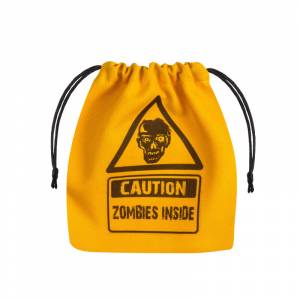 BOURSE A DES ZOMBIE JAUNE ET NOIRDICE BAG SAC POUR VOS DES