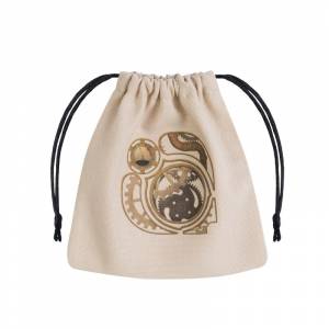 BOURSE A DES STEAMPUNK BEIGE AVEC ILLUSTRATIONDICE BAG SAC POUR VOS...