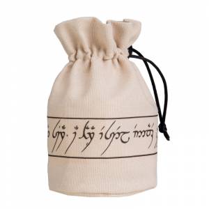 BOURSE A DES ELFIQUE BEIGE ET NOIR (MONO-CORDE)DICE BAG SAC POUR VO...