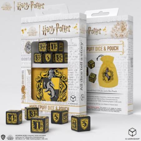 SET DE DES & POCHON POUFSOUFFLEDES & BOURSES SET DE DES & POCHON