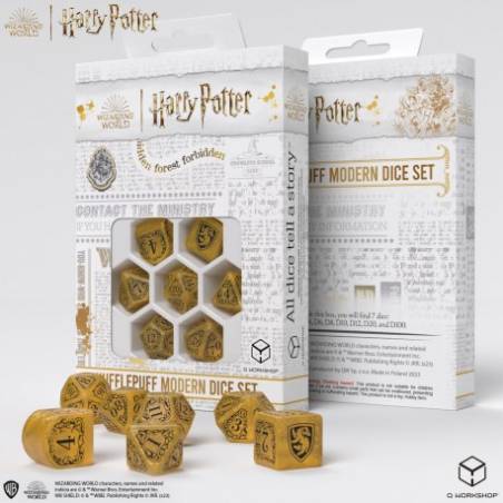 SET DE DES HARRY POTTER POUFSOUFFLE JAUNEDES & BOURSES SET DE DES H...