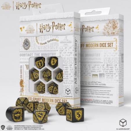 ACCESSOIRES SET DE DES HARRY POTTER POUFSOUFFLE NOIR