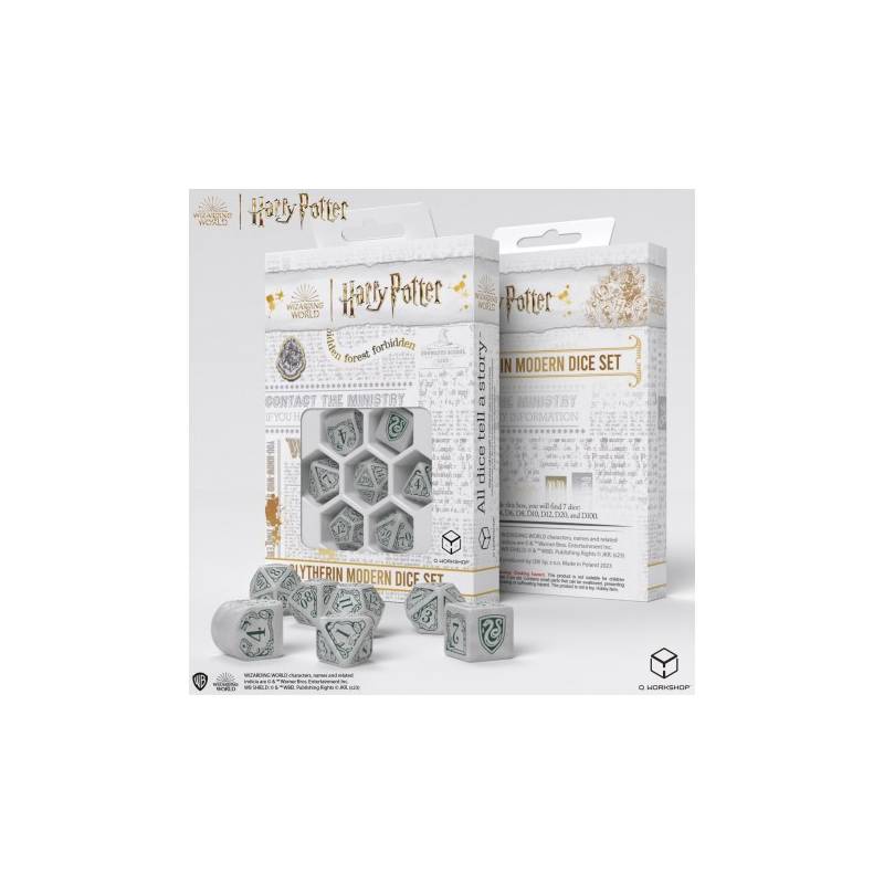 SET DE DES HARRY POTTER SERPENTARD BLANCDES & BOURSES SET DE DES HA...
