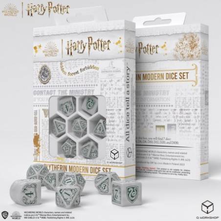 SET DE DES HARRY POTTER SERPENTARD BLANCDES & BOURSES SET DE DES HA...