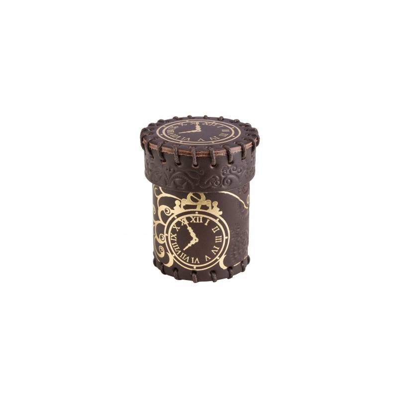 BOITE A DES STEAMPUNK OR & MARRON ACCUEIL DICE CUP