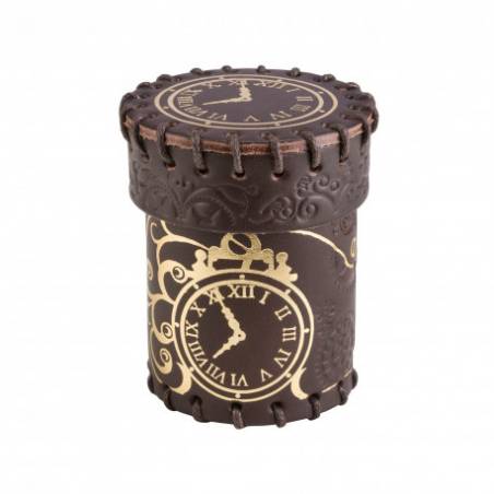 BOITE A DES STEAMPUNK OR & MARRON ACCUEIL DICE CUP