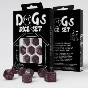 SET DE DES DOGS : LUNASET DE DES SET DE 7 DES