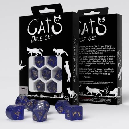 SET DE DES CATS MODERN : MEOWSTERSET DE DES SET DE 7 DES